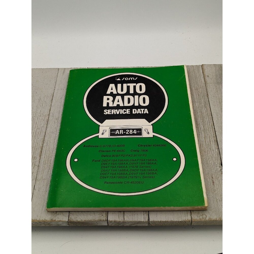 Original Sams Auto Radio Service Data Book AR-284